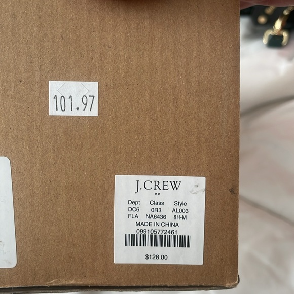 J crew espadrilles beige linen color 8.5 worn once classic timeless - Picture 6 of 7